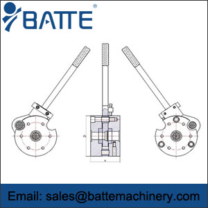 drawings for manual screen changer for extrusion