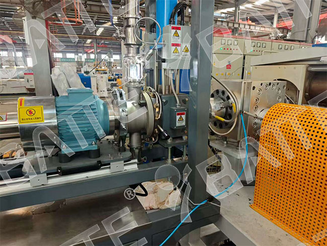 Plastic granulation double screen changer