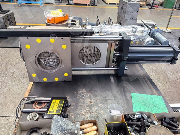 platic strapping extrusion screen changer