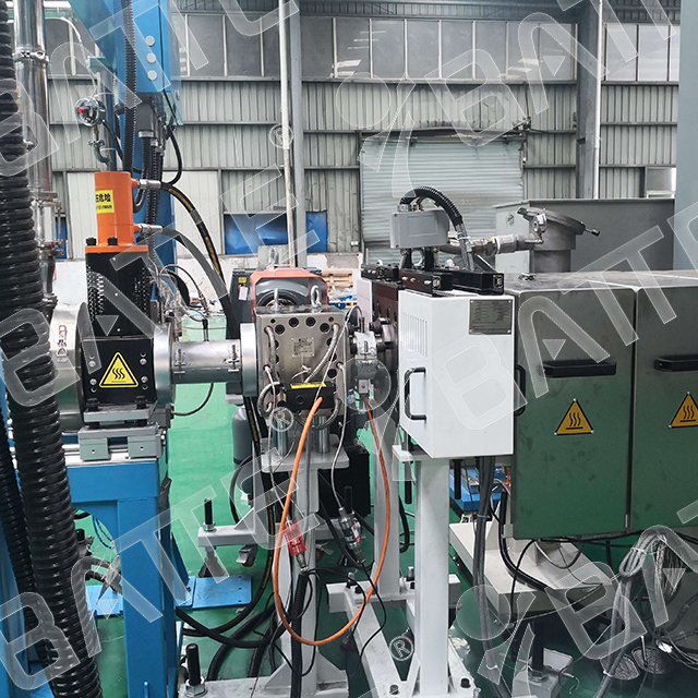 PE pelletizing extruder screen changer