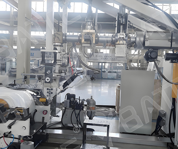 hydraulic screen changer in extruder